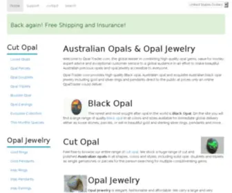 Opal-Trader.com(Opal Jewelry Black Opal Australian Opals) Screenshot