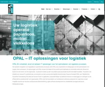 Opalbv.com(Supply chain IT oplossingen voor logistieke automatisering) Screenshot