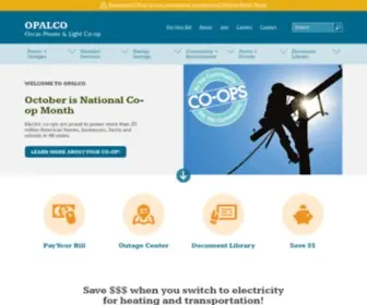 Opalco.com(Orcas Power & Light Cooperative (OPALCO)) Screenshot