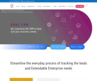 Opalcrm.com(Top Rated Customized CRM Software For Small Business) Screenshot