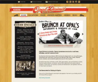 Opaldivines.com(Opal Divines Austin Restaurants Bar and Pubs) Screenshot