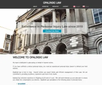 Opalinskilaw.ca(Personal Injury Lawyer) Screenshot