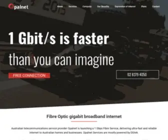 Opalnet.com.au(Fastest internet) Screenshot