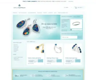 Opals-Australia.com(Australian Opal Jewelry) Screenshot