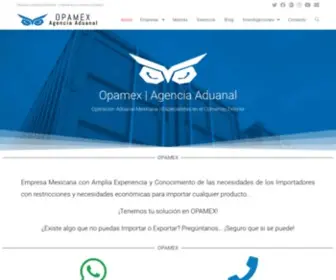 Opamex.com.mx(Agencia Aduanal Opamex) Screenshot