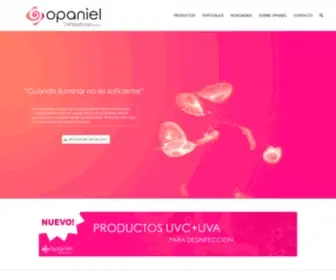 Opaniel.com(Expertos en iluminación LED profesional) Screenshot