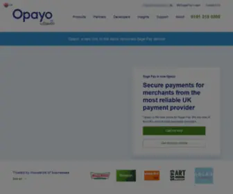 Opayo.co.uk(From small local retailers to large corporate enterprises) Screenshot