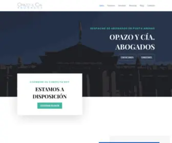 Opazoycia.cl(Abogados Opazo & Cia) Screenshot