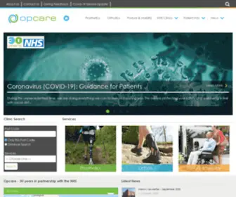 Opcare.co.uk(Prosthetics) Screenshot