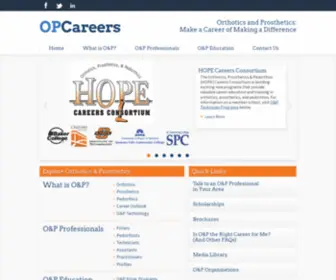 Opcareers.org(O&P Careers) Screenshot