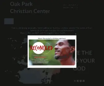 Opccag.org(Oak Park Christian Center) Screenshot