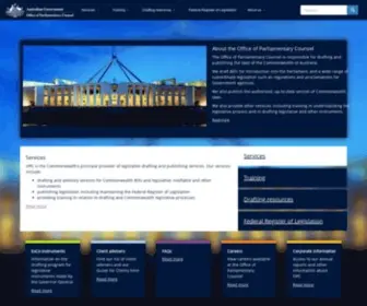 OPC.gov.au(Office of Parliamentary Counsel) Screenshot