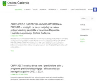 Opcina-Cadjavica.hr(Općina Čađavica) Screenshot