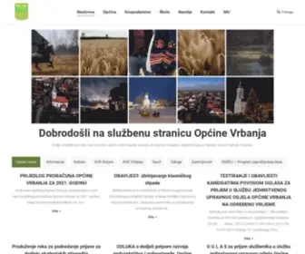 Opcina-Vrbanja.hr(Dobrodošli na službenu stranicu Općine Vrbanja) Screenshot