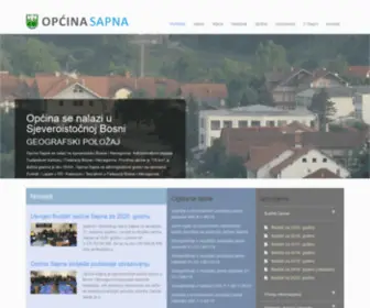 Opcinasapna.ba(Općina Sapna) Screenshot