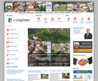 Opcinatravnik.com.ba(Općina Travnik) Screenshot