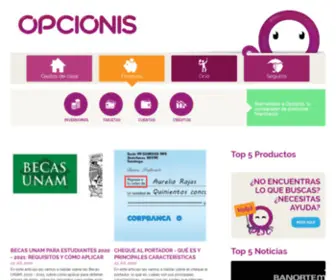 Opcionis.com.mx(Comparador de productos) Screenshot