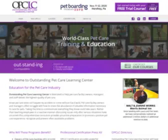 Opclearningcenter.com(Outstanding Pet Care Learning Center) Screenshot