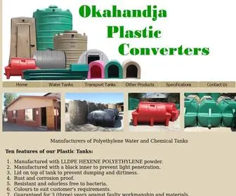 Opcnamibia.com(Okahandja Plastic Converters) Screenshot