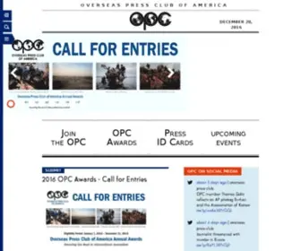 Opcofamerica.org(Overseas Press Club Of America) Screenshot