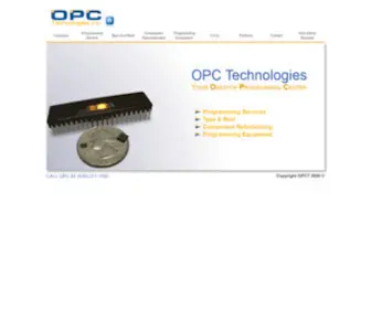 OPCT.com(OPC Technologies) Screenshot