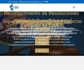 Opeaceabogados.com(Opeace abogados) Screenshot