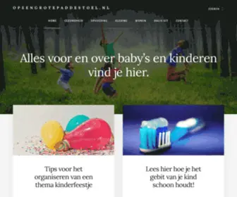 Opeengrotepaddestoel.nl(Alles voor baby's en kinderen) Screenshot