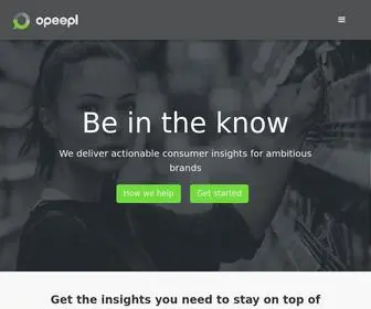 Opeepl.com(Be in the know) Screenshot