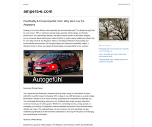 Opel-Ampera.com(Opel AMPERA) Screenshot