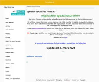Opel-Deler.no(Opel bildeler) Screenshot