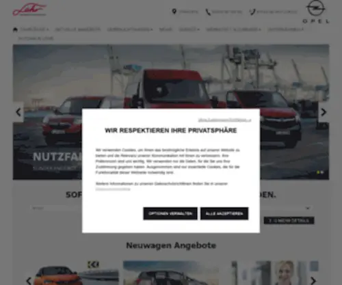 Opel-Lehr.at(Opel Händler) Screenshot
