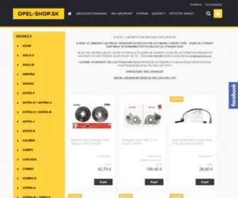 Opel-Shop.sk(Opl-shop.sk, náhradné diely pre Váš opel) Screenshot