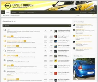 Opel-Turbo.de(Das Autoforum für die Leistungsverrückten) Screenshot