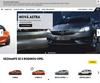 Opel.cz(Osobní auta Opel) Screenshot
