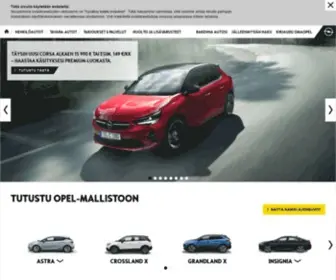 Opel.fi(Opel Suomi virallinen sivusto) Screenshot