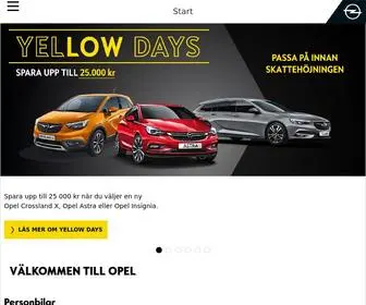 Opel.se(Opel Sverige) Screenshot