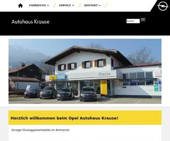 Opelkrause.de(Autohaus Krause) Screenshot