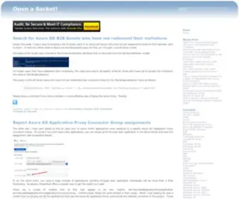 Open-A-Socket.com(Exploring aspects of Microsoft 365) Screenshot