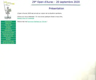 Open-Aurec.com(29° Open d'Aurec) Screenshot