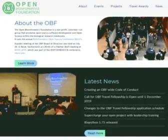 Open-BIO.org(OBF Open Bioinformatics Foundation) Screenshot