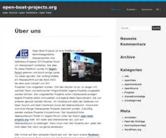 Open-Boat-Projects.org(Open Source) Screenshot