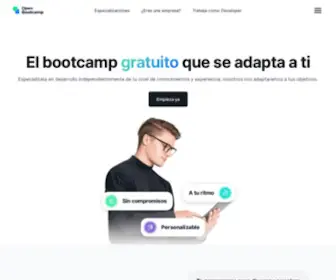 Open-Bootcamp.com(Fórmate gratis como desarrollador fullstack) Screenshot