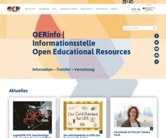 Open-Educational-Resources.de(Informationsstelle Open Educational Resources) Screenshot
