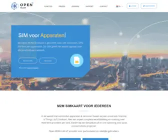 Open-M2M.nl(Internet of things oplossingen met M2M Simkaarten) Screenshot