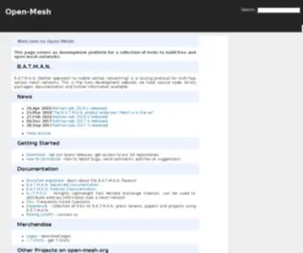 Open-Mesh.org(Open Mesh) Screenshot