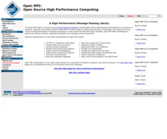 Open-MPI.org(Open MPI) Screenshot