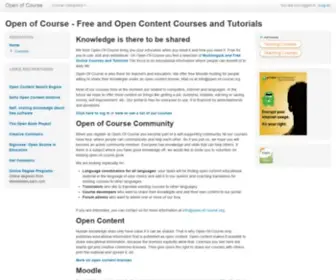 Open-OF-Course.org(Open of Course) Screenshot