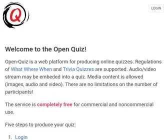 Open-Quiz.com(Open Quiz) Screenshot