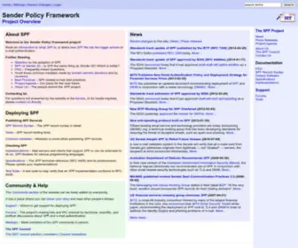 Open-SPF.org(Project overview) Screenshot