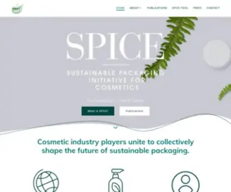 Open-Spice.com(The Sustainable Packaging Initiative for CosmEtics) Screenshot